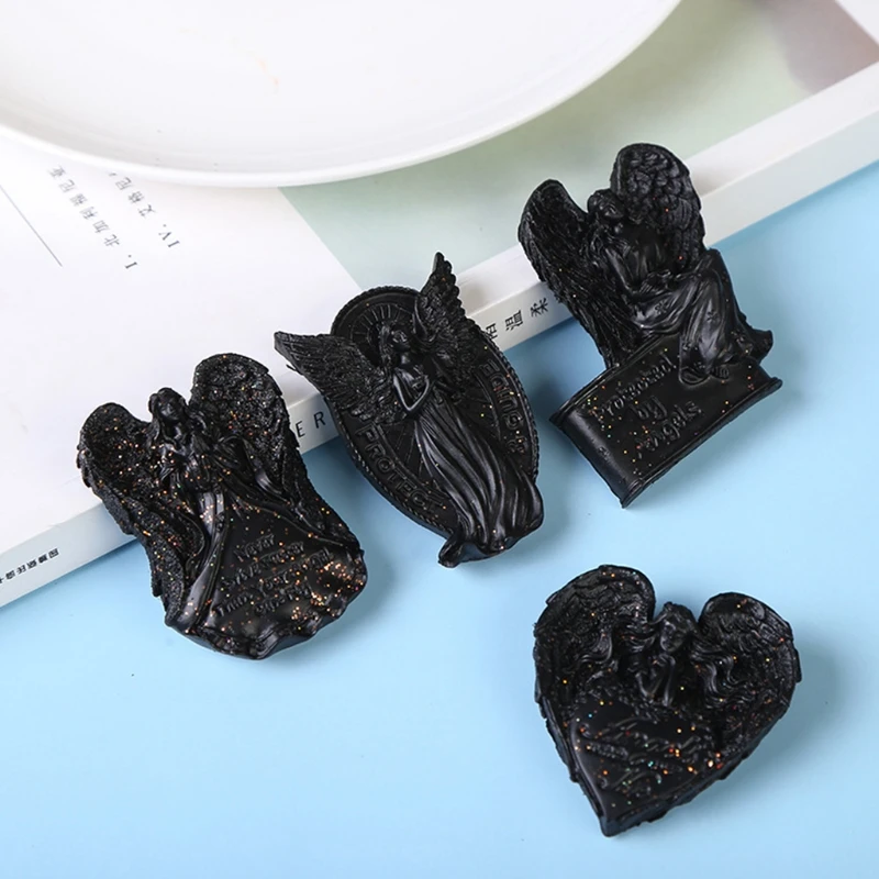 

DIY Crafts Angel Pattern Crystal Epoxy Resin Mold 3D Stereo Soap Silicone Mould