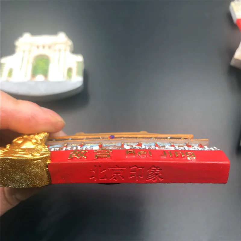 Полимерная Пекинская Великая стена, дверной замок, замок небеса, магнит на холодильник, 3D Известный китайский туристический сувенир наклейка на холодильник