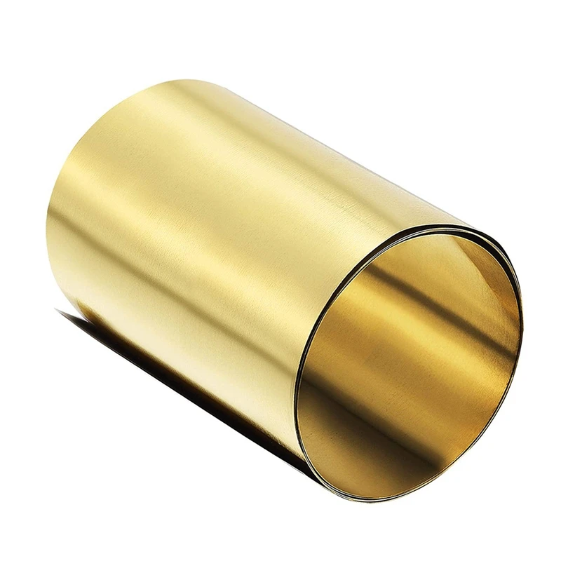 

Brass Sheet Roll, Metal Foil Plate 1000mm x 100mm x 0.1mm