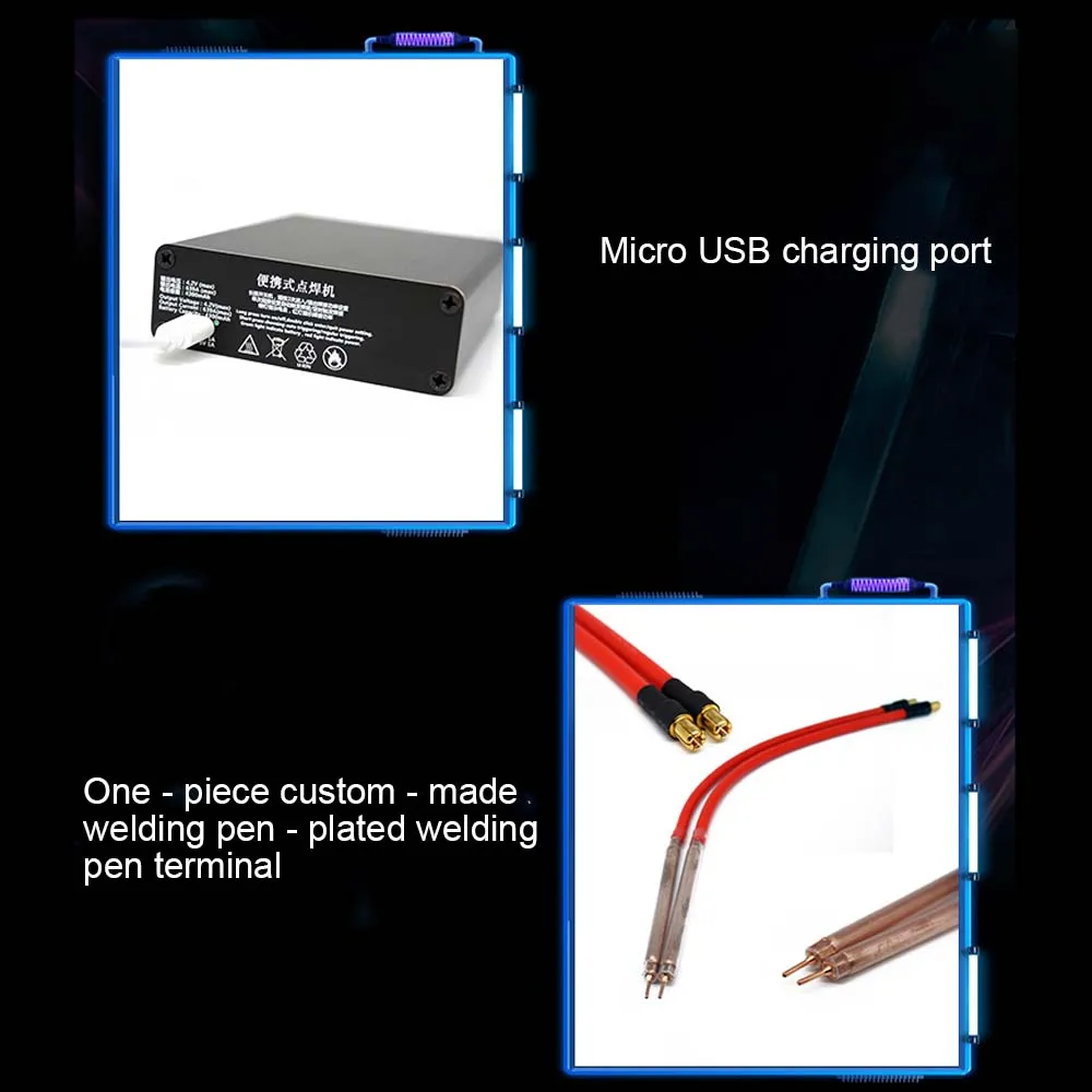 With outshell Spot Welder Portable DIY Mini Welding Machine with Quick-release Pens & 2 Battery | Инструменты