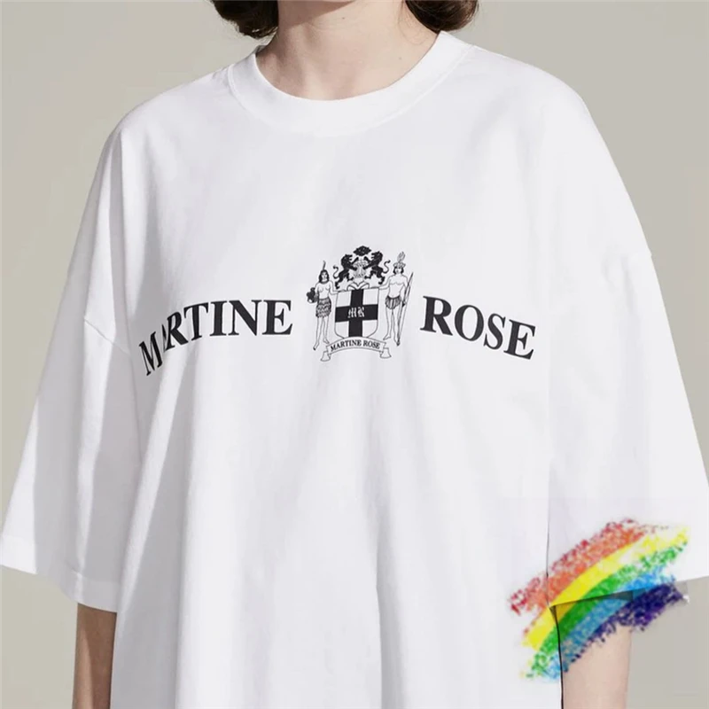 

Martine Rose Portrait Letter LOGO Print T-shirt Men Women 1:1 High Quality Summer Style Heavy Fabric Oversized Top Tee T Shirt