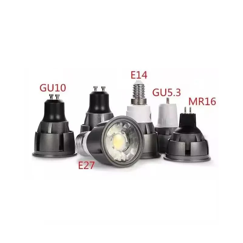 

Super Bright Dimmable GU10/GU5.3/E27/E14/MR16 COB 9W 12W 15W LED Bulb Lamp 85-265V 12V spotlight Warm White/Cold White led light