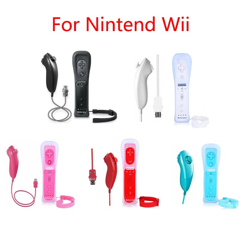 6 цветов Беспроводной игрового контроллера геймпад для Nintend Wii игровой пульт