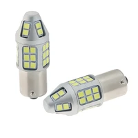 2pcslot auto led bulbs s25 ba15s 1156 2835 40smd 40w canbus drl daytime running lights for audi seat volkswagen skoda renault