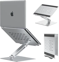 laptop stand for desk portable laptop riser adjustable height nukoi ultimate foldable ergonomic computer holder for laptop up