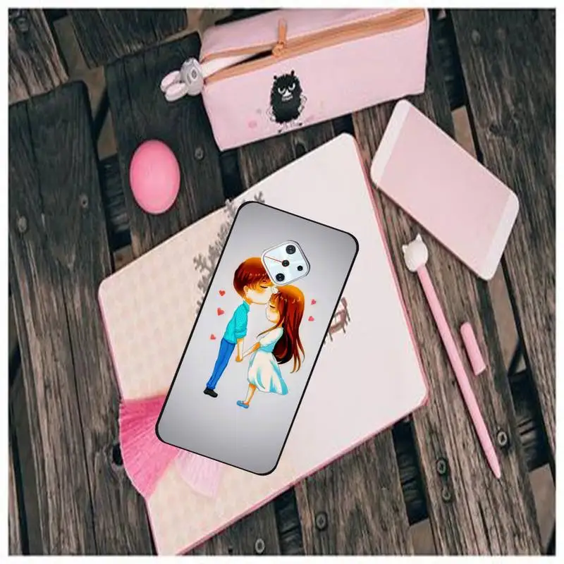 

LJHYDFCNB Lovely Couple Phone Case For Vivo X9 9s 20 Plus Y97 83 75 71 69 V15 V17 V5 S