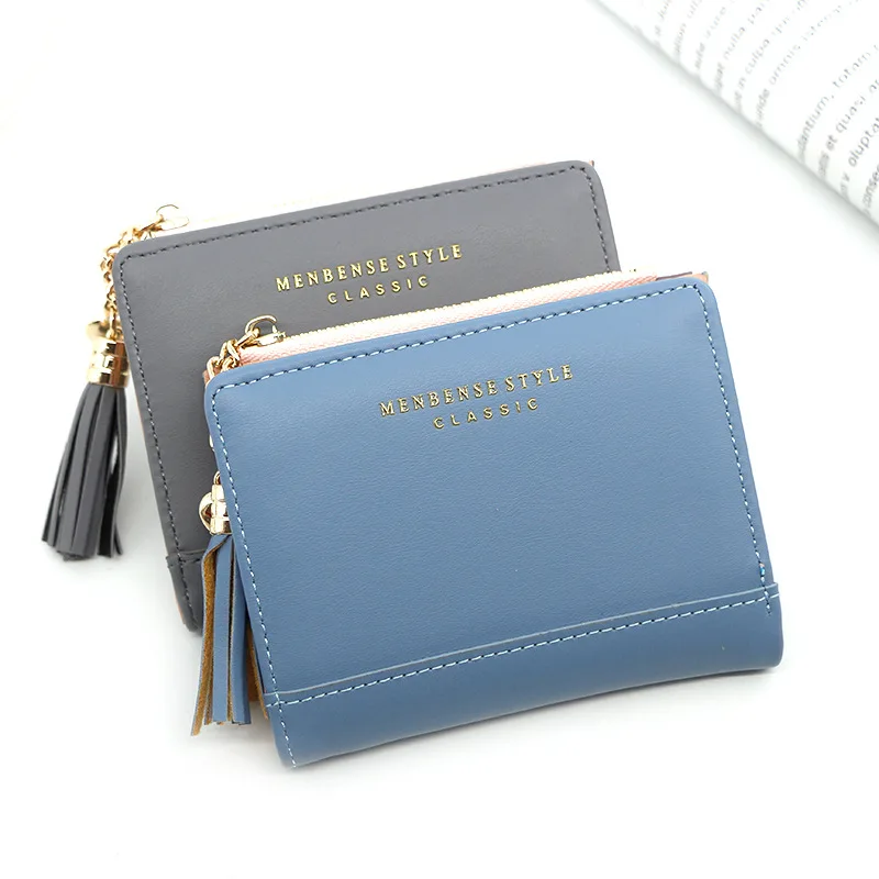 Wholesale 2020 New Short Women's Zipper Wallet Korean Version of the Simple-Style Student Purse Female | Багаж и сумки