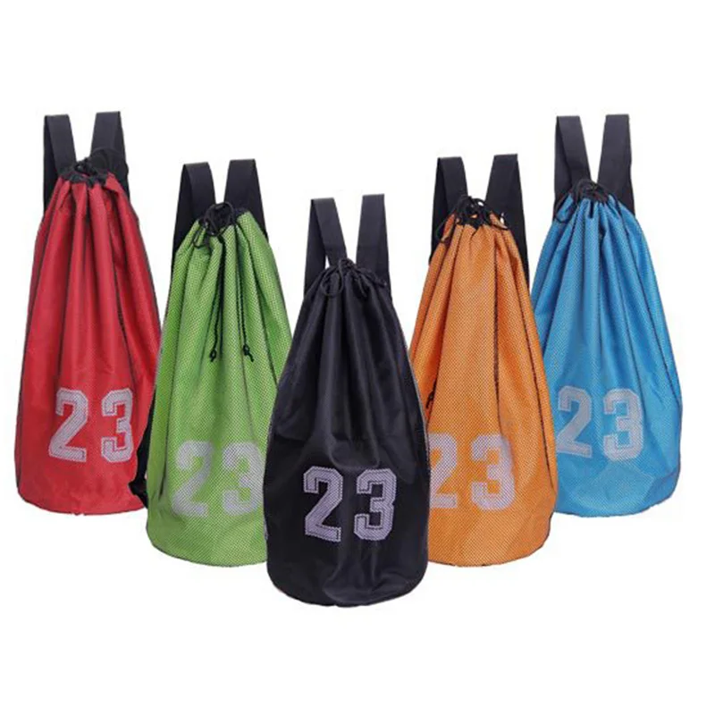 

2020 Sports Ball Backpack Basketball Football Storage Net Bag Training Ball Mesh Bag ED889