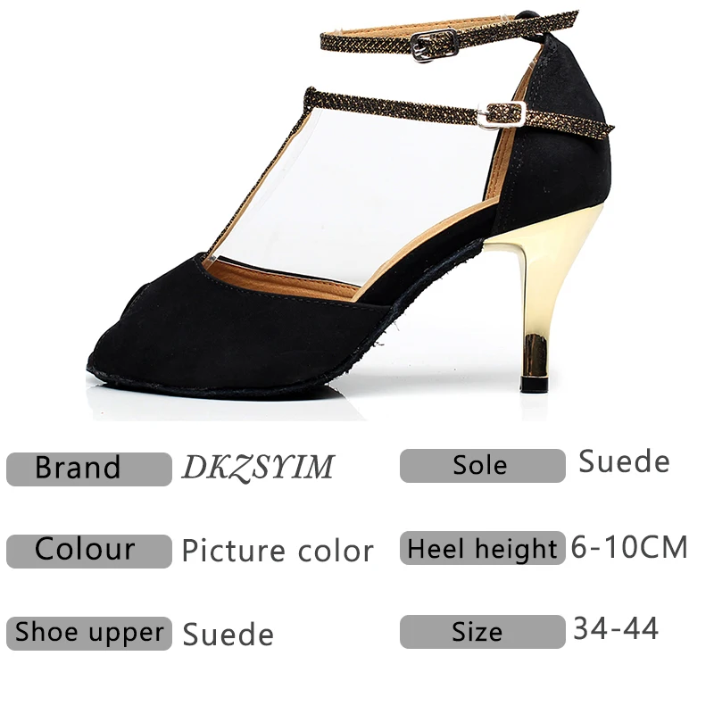 Женские туфли для танцев обувь современных замшевые с открытыми ногами сальсы