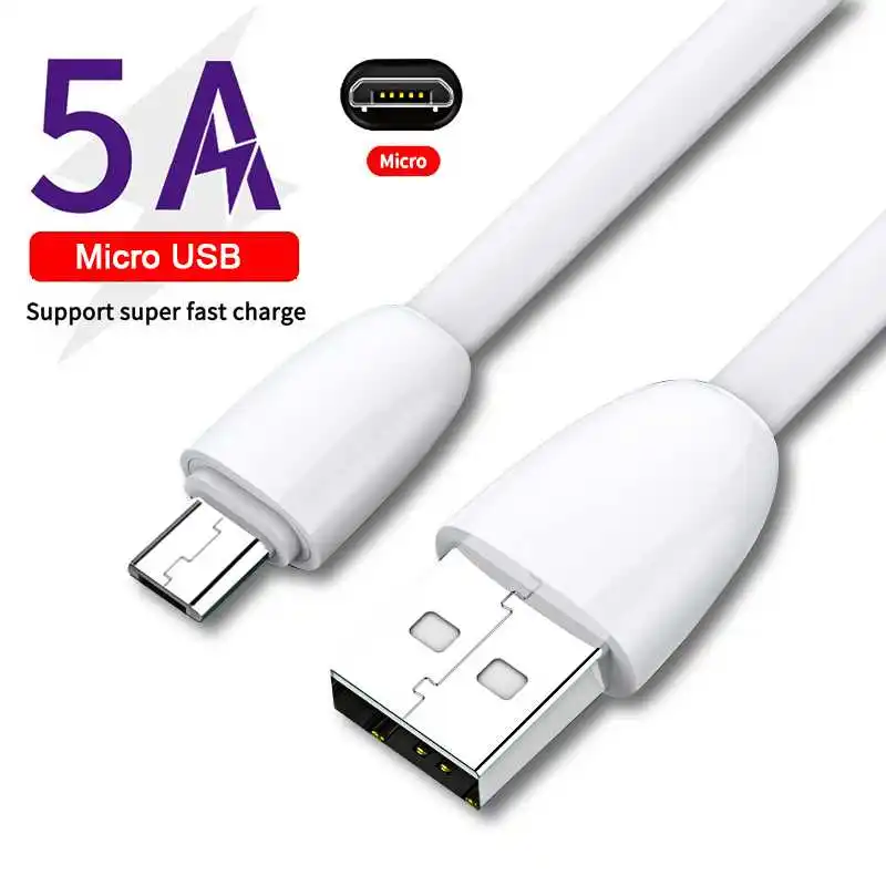 

Micro USB Cable 5A Fast Charging Cable USB Cable For Samsung Huawei Xiaomi Micro USB Fast Charger Phone Cord Wire