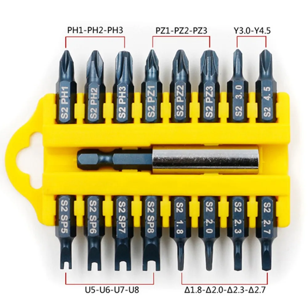 

17pcs Security Tamper Proof Torx Hex Star Bit Set Magnetic Holder Screwdriver Bits Torx Hex Star Tamper Proof Screwdrivers Bit