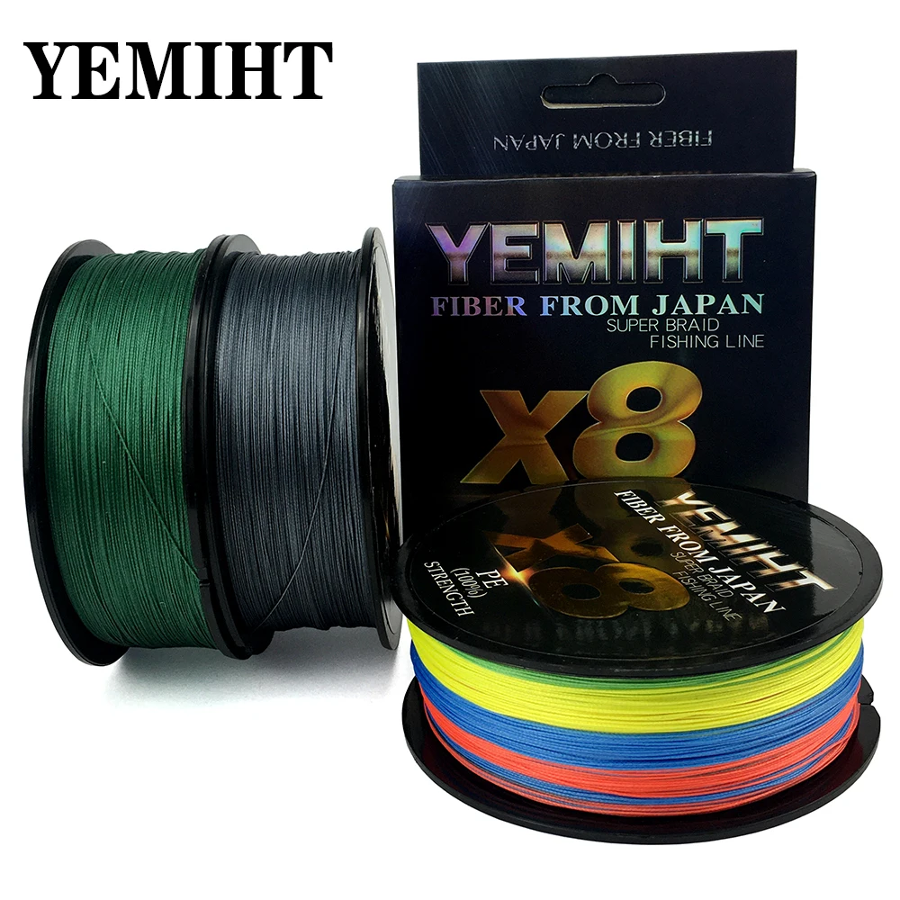 

Леска рыболовная плетеная, 8 нитей, 18/20/30/40/50/80/500 lb, 300/100 м