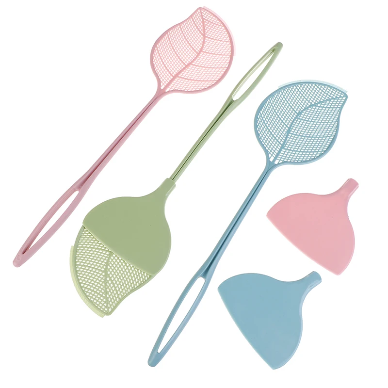 Регулируемый пластмассовый летучая мышь дома с длинной ручкой Flyswatter Flapper убийца