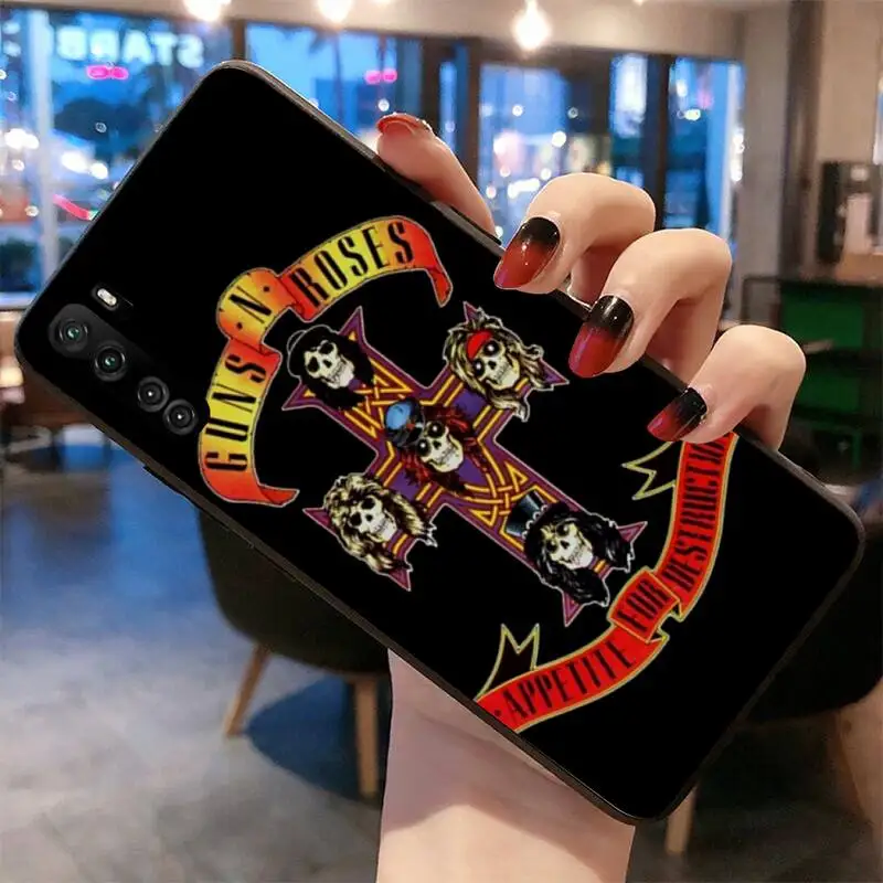 Чехол HUAGETOP Guns N Roses для мобильного телефона Huawei Nova 6se 7 7pro 7se honor 7A 8A 7C Prime2019 |