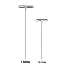 50 шт парик т шпильки для удержания парики серебро 32 мм51 мм длинные Т-булавки Инструменты для укладки для дисплея парика