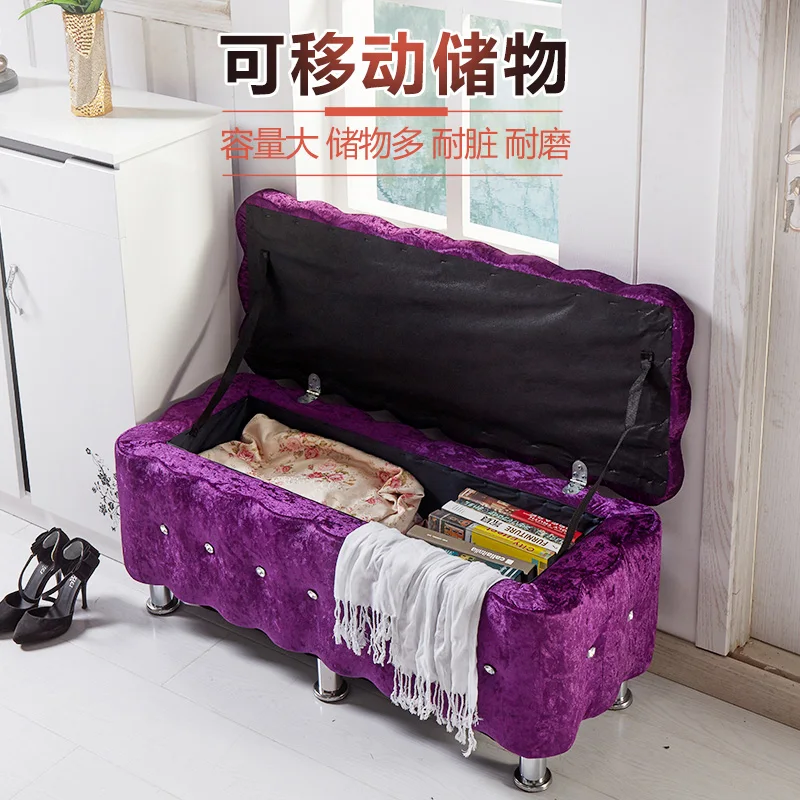 Табурет Т-образный из массива дерева прямоугольная скамейка для хранения обуви