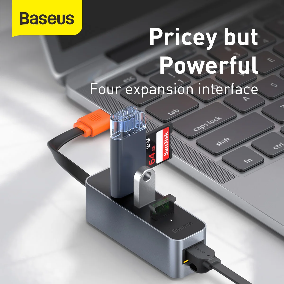 Baseus USB C концентратор Ethernet адаптер Тип RJ45 сетевой Мульти 3 0 HUB для переключатель