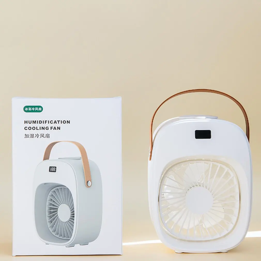 

Portable water mist spray fan electric USB rechargeable handheld mini fan cooling air conditioner humidifier outdoor
