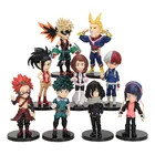 9 шт., фигурки героев моя геройская академия, мидория, изюку, шоуто, Тодороки, бакугоу, Katsuki Kirishima Eijiro Boku, фигурки героев моя геройская академия, игрушки