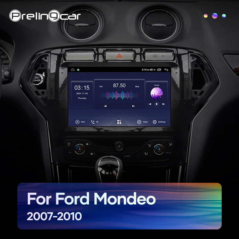 Prelingcar навигационная система для Mondeo 2007-2010 android 10 0 Автомобильный GPS мультимедийный