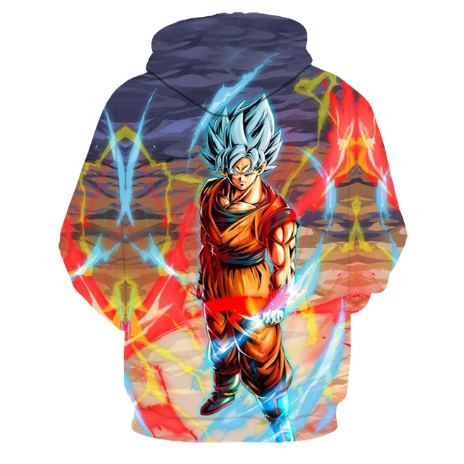 Аниме Dragon Ball Z карман супер толстовка мужская 3D толстовки Супер Саян Гоку верхняя одежда с рисунком для подростков мужчин/wo мужчин мультфильм толстовка