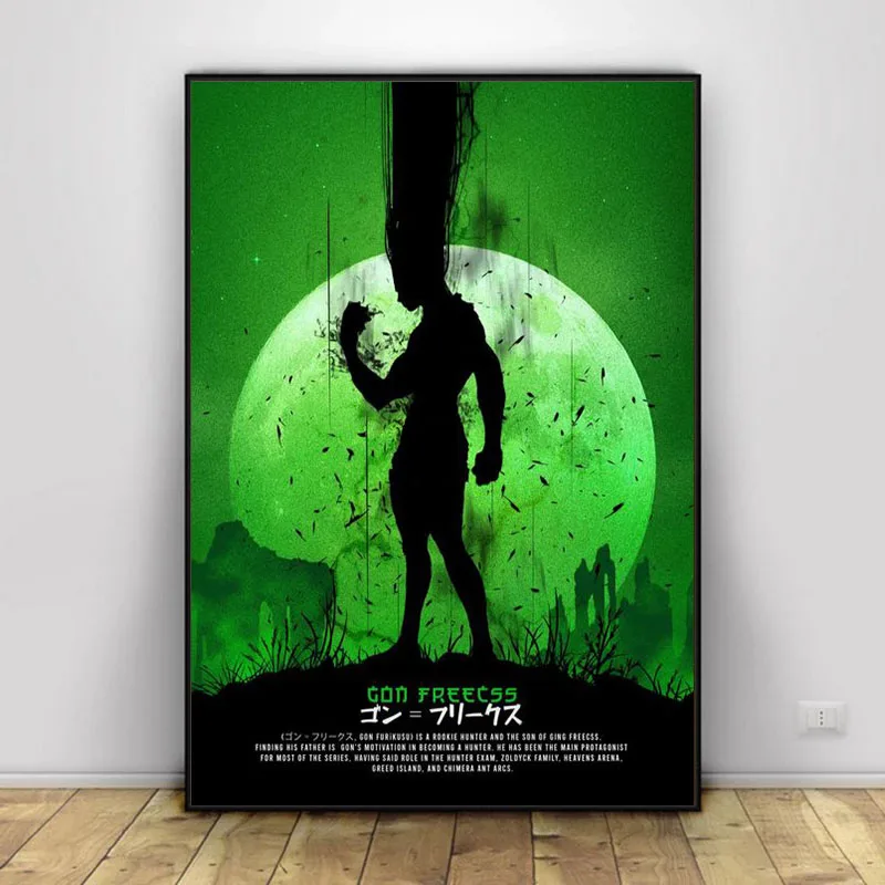 Anime Hunter X Poster Killua Zoldyck Kurapika Gon Freecss Hisoka Wall Decor Canvas HD Painting Kawaii Room Cuadros | Дом и сад