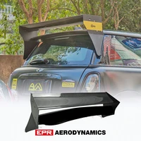 for mini cooper s r56 m7 style partial carbon blade with frp bottom roof spoiler wing lip trim bodykits aluminmum end cap