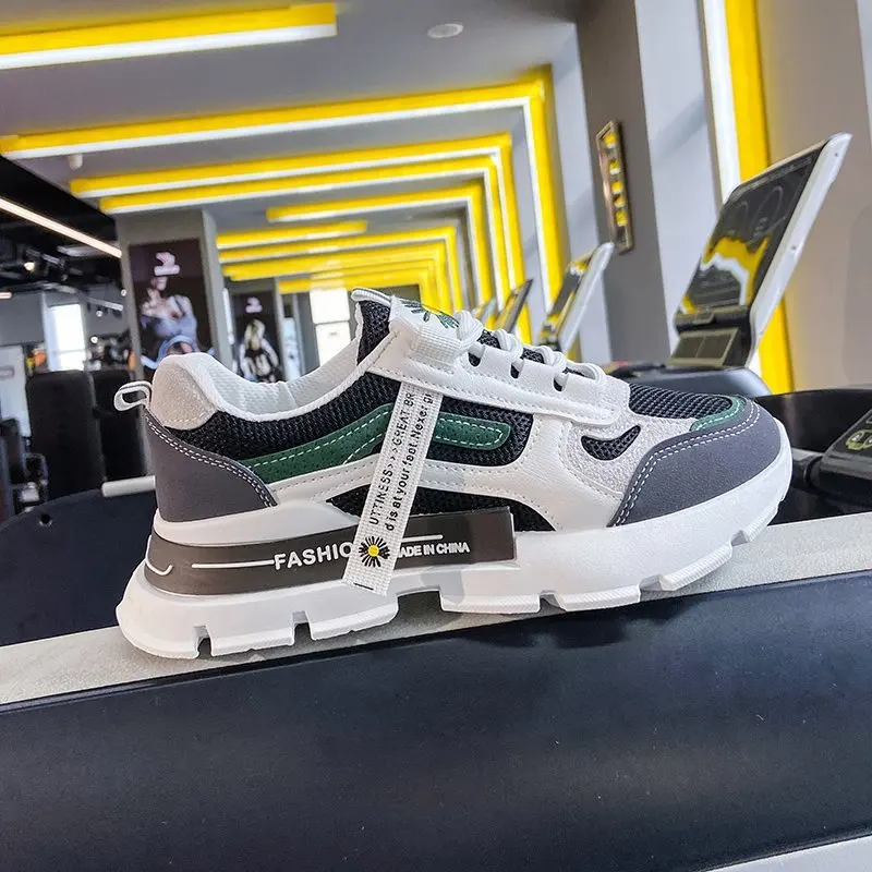 

2021 Spring New Korean Version of Wild Thick-soled Increased Casual White Shoes Sports Shoes