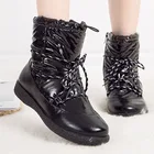 Женские ботинки, зимняя обувь 2019, блестящие зимние ботинки, размера плюс, женские водонепроницаемые зимние Ботинки, Ботильоны на низком каблуке, Feamle