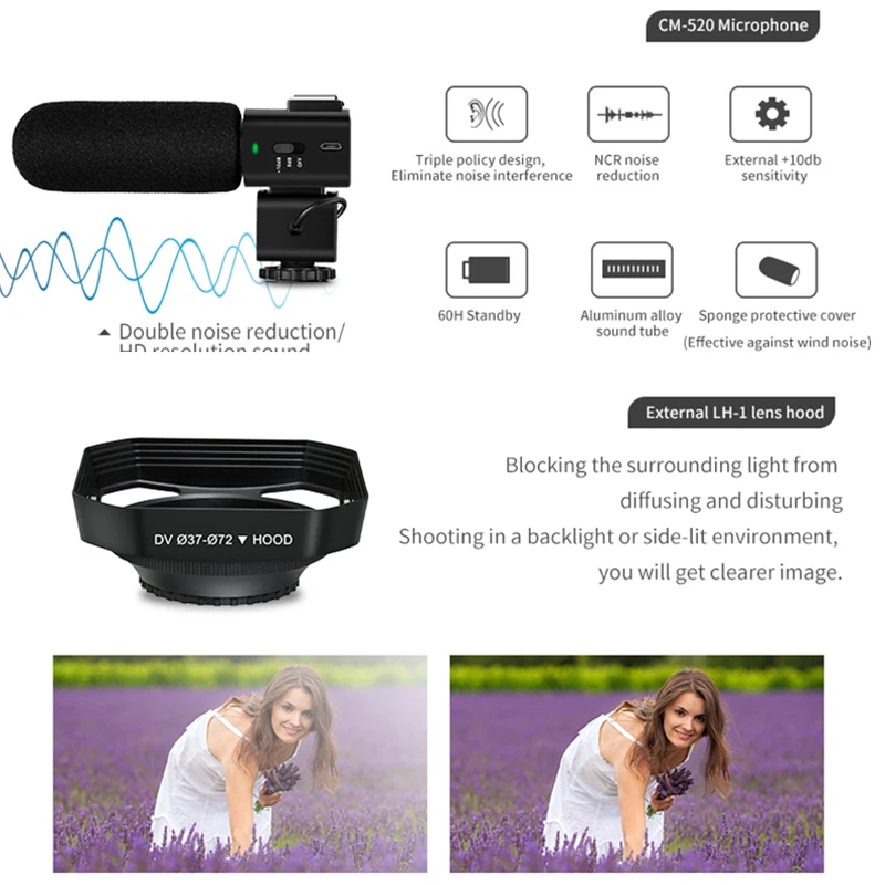video camera 4k digital camcorder full hd ordro ae8 ir night vision wifi filmadora for youtube blogger vlogging free global shipping