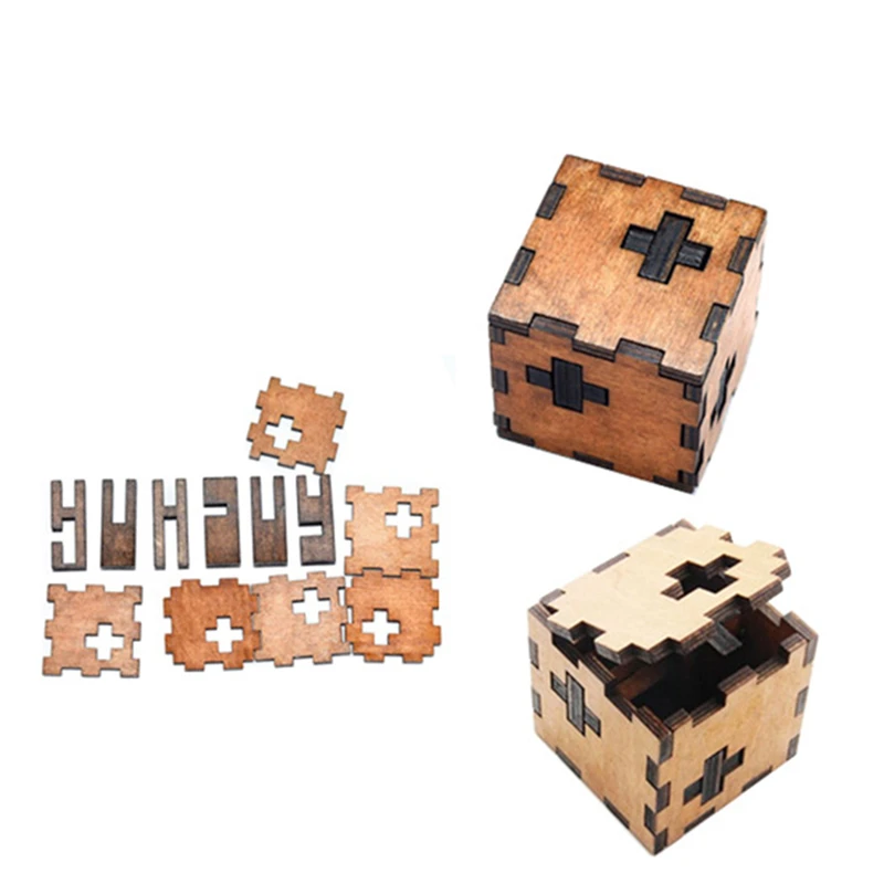 Новый дизайн детские игрушки кубик деревянные 3d головоломка для взрослых Kong Ming