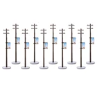 10 шт.набор, Миниатюрные Электрические Линейные столбы для железных дорог, уличная планировка