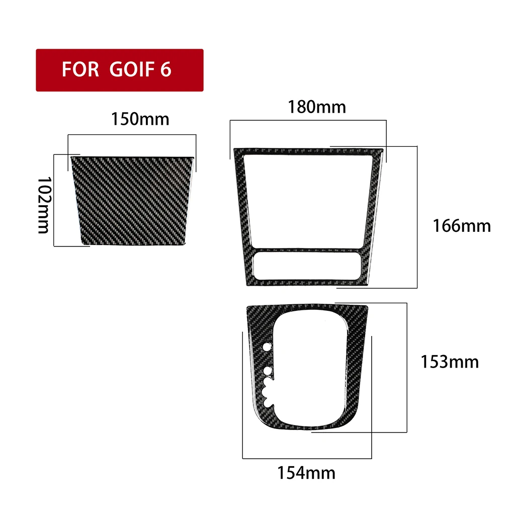 

Carbon Gear Shift Selector Cover Film for Volkswagen Golf 6 Left Hand Driving