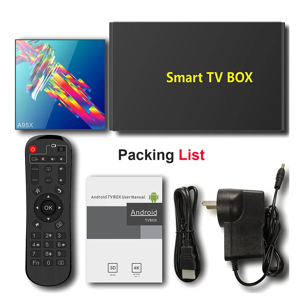 Android 9 0 Smart TV Box A95X R3 с двумя камерами процессор Rockchip 4 Гб Оперативная память 64
