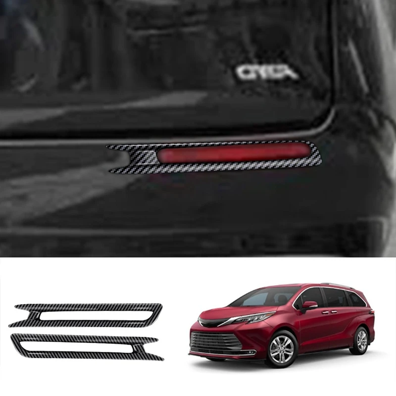 

Car Rear Fog Light Cover Trim Decoration Sticker for Toyota Sienna 2021