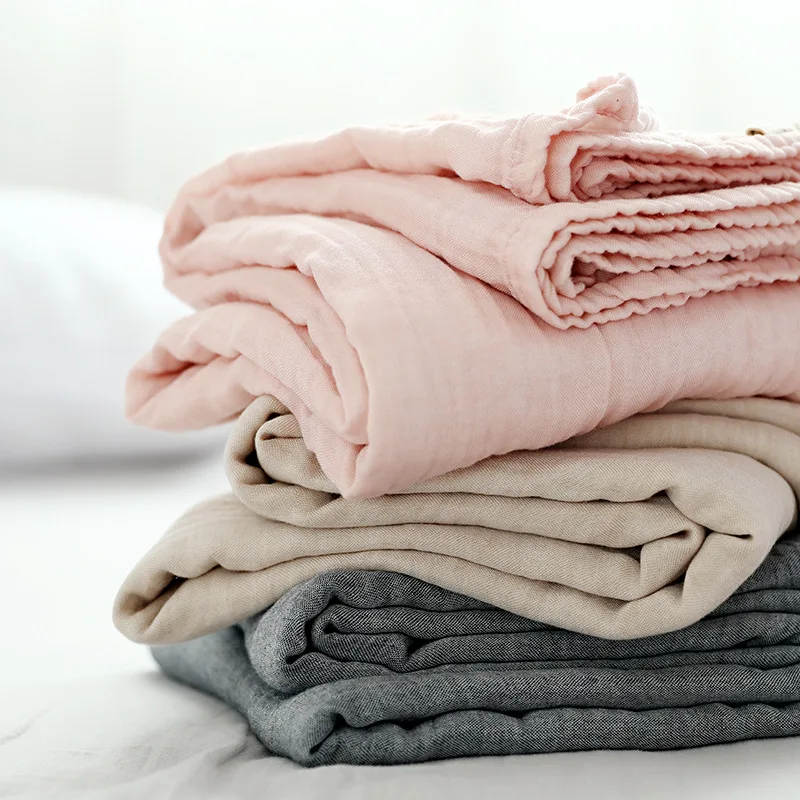 3 слойное хлопковое Марлевое полотенце муслиновое одеяло для кровати мягкое