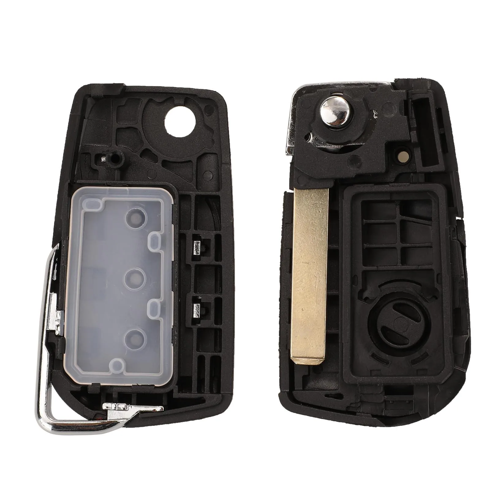 

Kutery 3 Buttons Replacement Folding Flip Remote Car Key Shell Case For Toyota Levin Reiz Corolla Camry With Unuct Blade