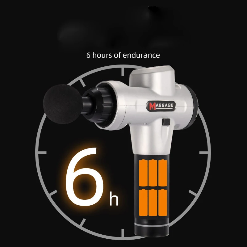 

Massage Gun Cordless Percussion Massager Quiet Powerful 6 Massage Heads Provides Full Body Relief for Muscle Ache Pain Tension