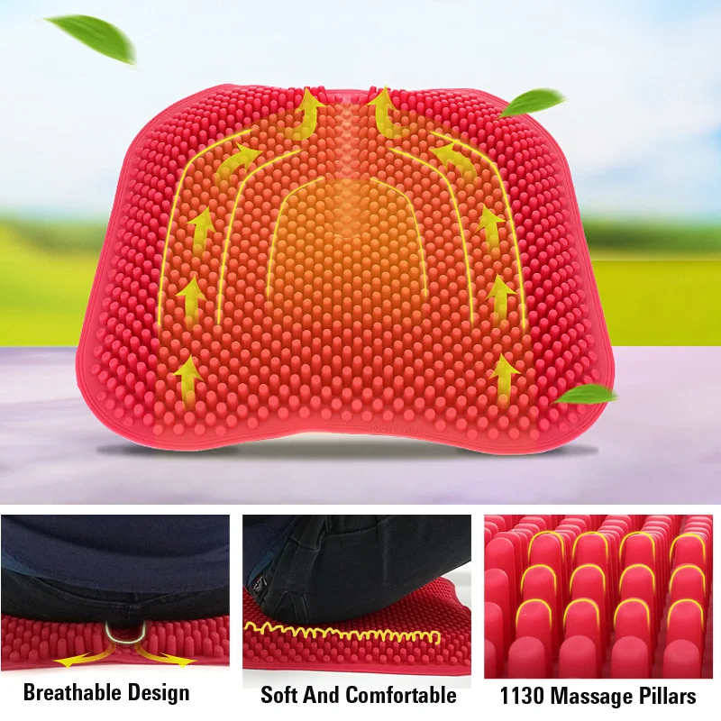 Удобная 3D гелевая дышащая крутая дизайнерская Подушка летнее массажное