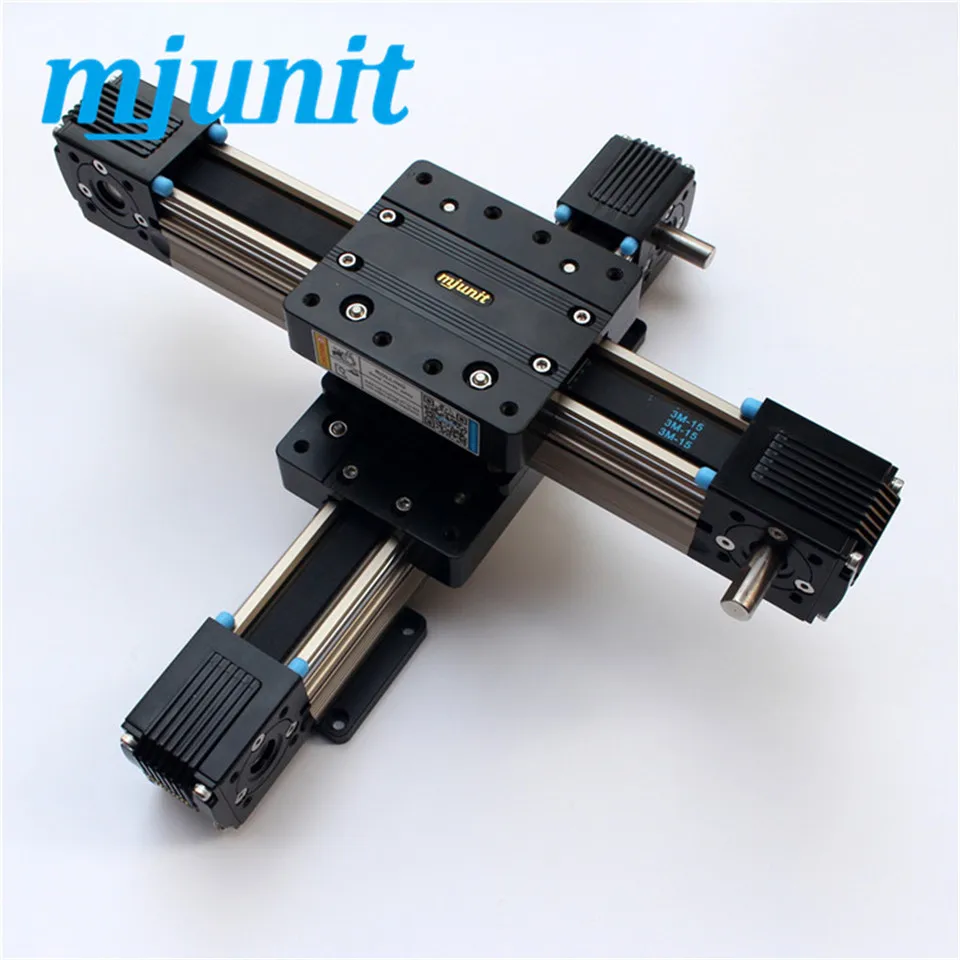 

mjunit packaging inner box foam cloth attaching machine XZ axis with high speed, mute toothed belt linear sliding table, linear