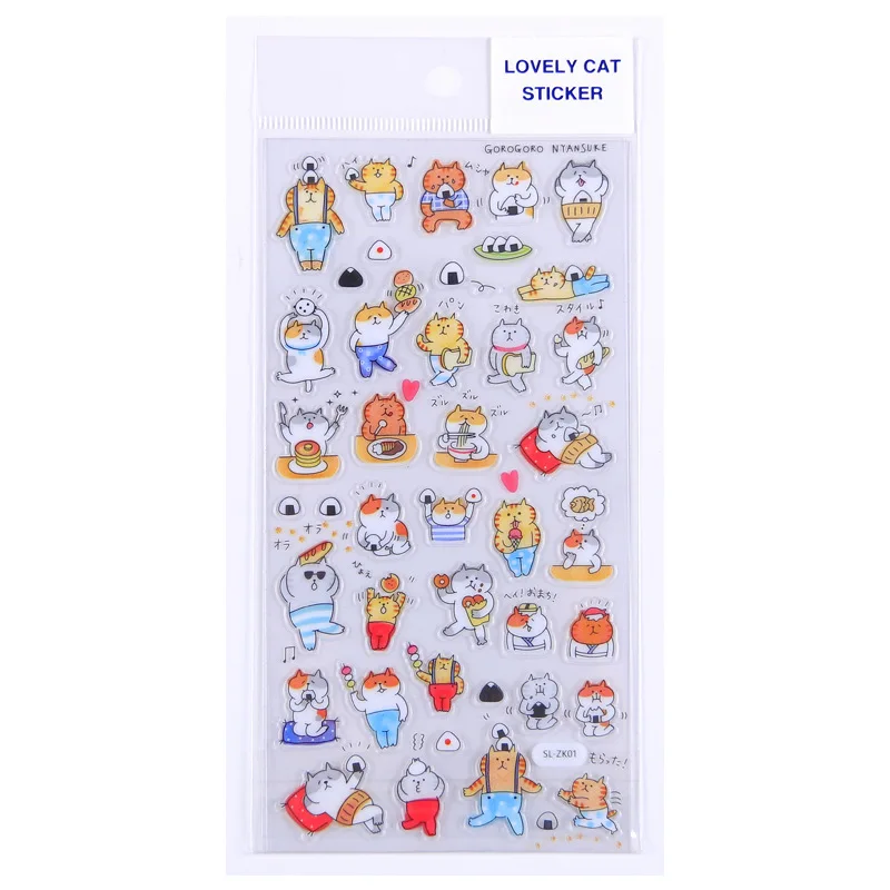 

1set/1lot Kawaii Stationery Stickers Cute cat Decorative Mobile Stickers Scrapbooking DIY Craft Stickers