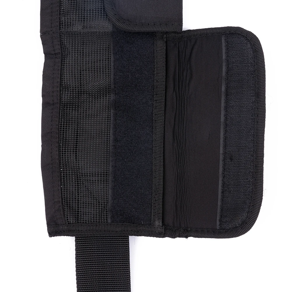 

Summer Swimming Scuba Waist Belt Strap Adjustable Webbing Neoprene Strap 4 Pockets Black Waist Belt Swim Trainning Tool