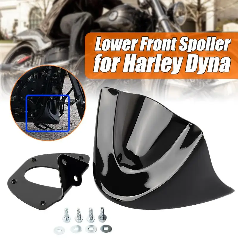 

High Quality Motorcycle Front Chin Spoiler Air Dam Fairing For Harley Dyna 2006-2017 Mudguard Bottom Fairing