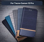 Чехол-кошелек из искусственной кожи для Tecno Camon 12 Pro, деловой чехол для телефона для Tecno Camon 12 Pro, чехол-книжка, Мягкая силиконовая задняя крышка