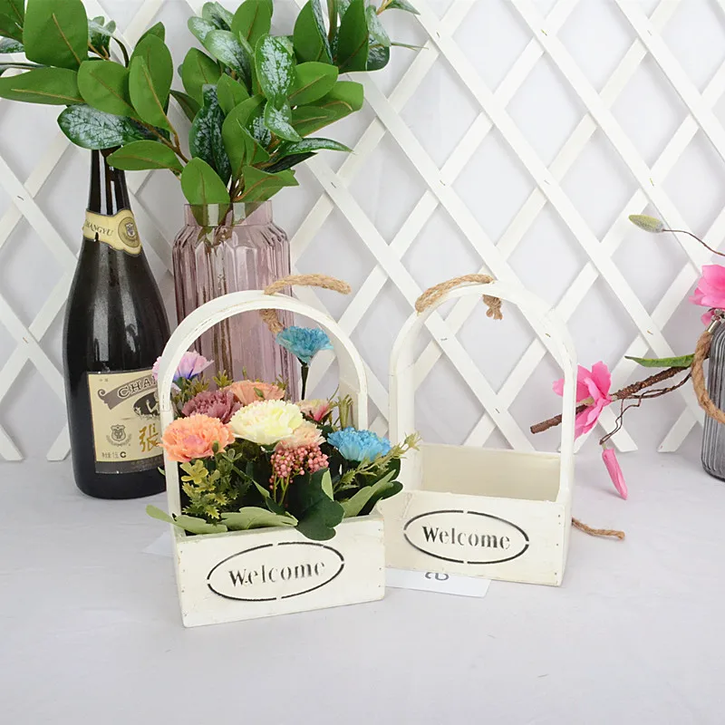 2020 New Retro Wooden Flower Pots Planter Barrel Home Garden Outdoor Decoration | Дом и сад