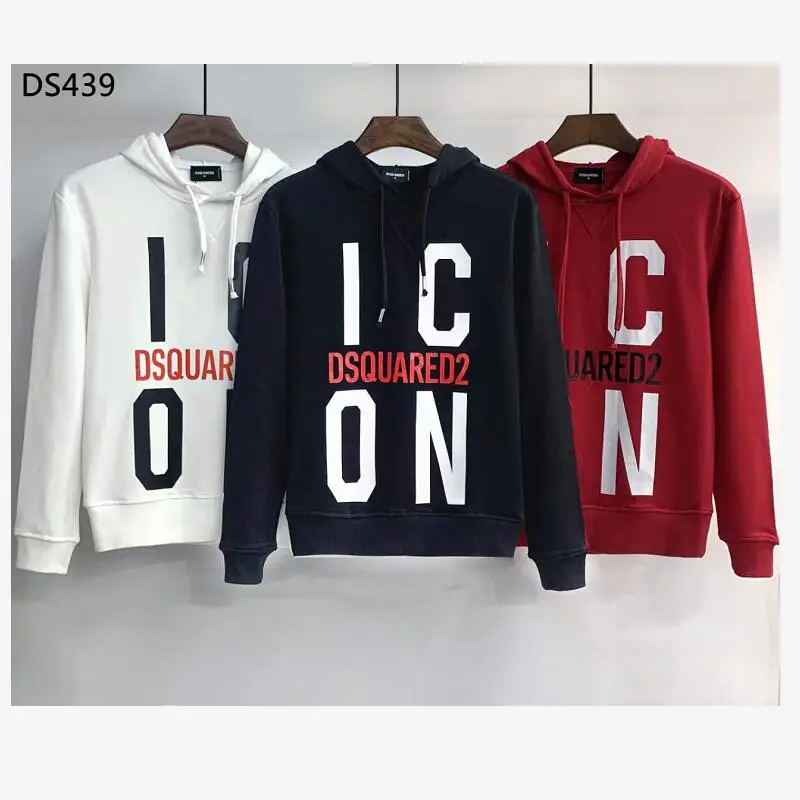 

2021 классический мужской свитер Dsquared2 с принтом, пуловер с длинным рукавом, простая одежда с круглым вырезом, Тонкая Повседневная Свободная Т...