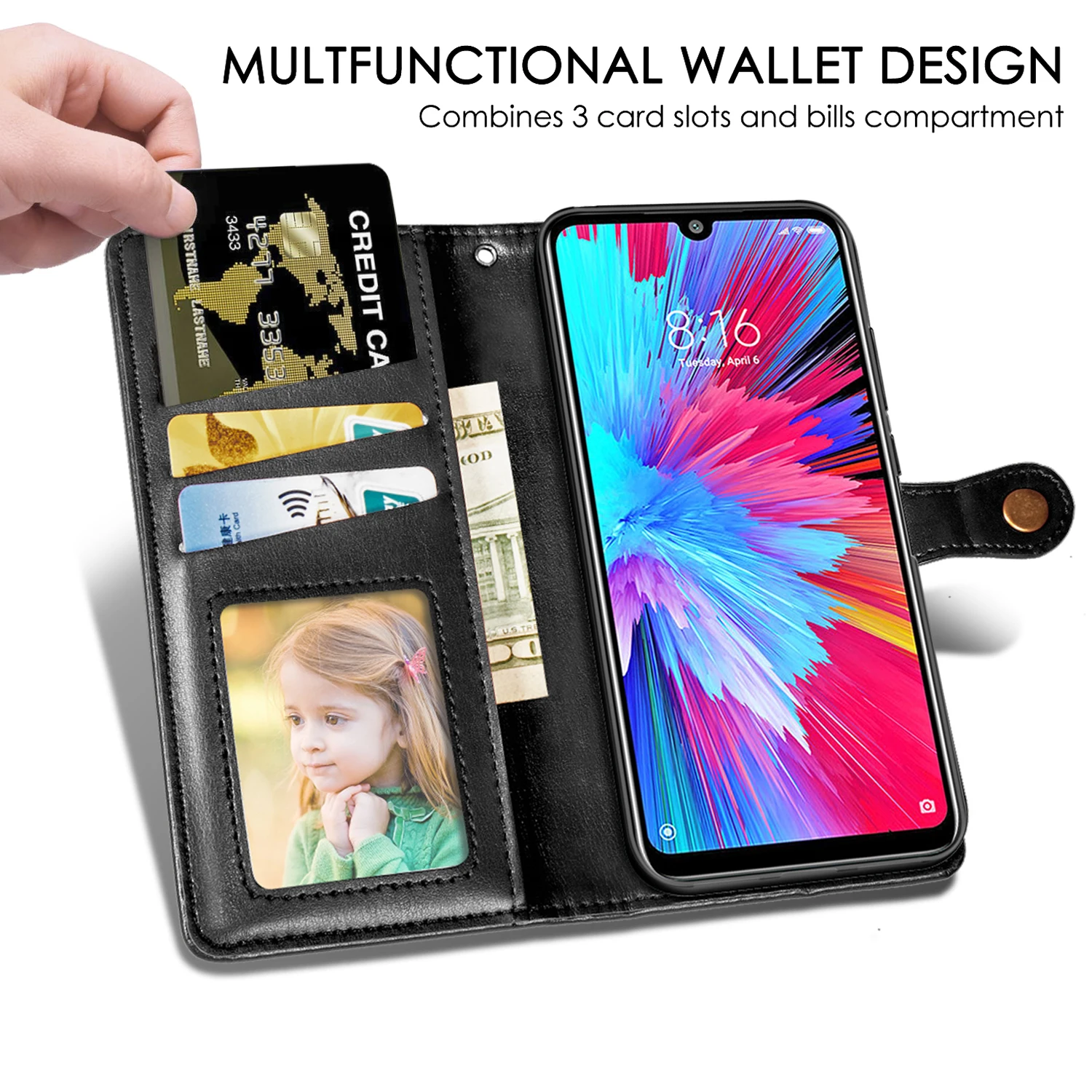 Модный кожаный флип-чехол для Xiaomi mi A3 Lite Red mi 5 Plus 6 6A 7A K20 Pro Note 7 Pro кошелек чехол с карманом для карт Coque