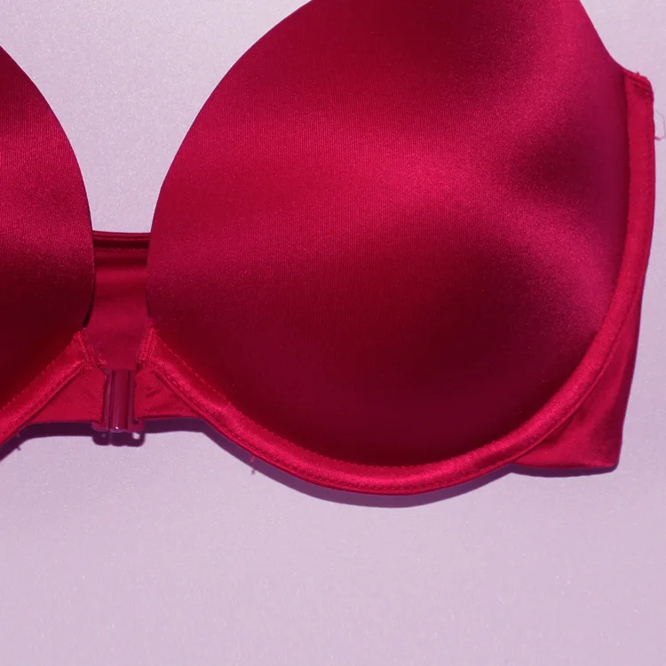 Сексуальный бюстгальтер с большой чашкой и застежкой спереди бесшовный на