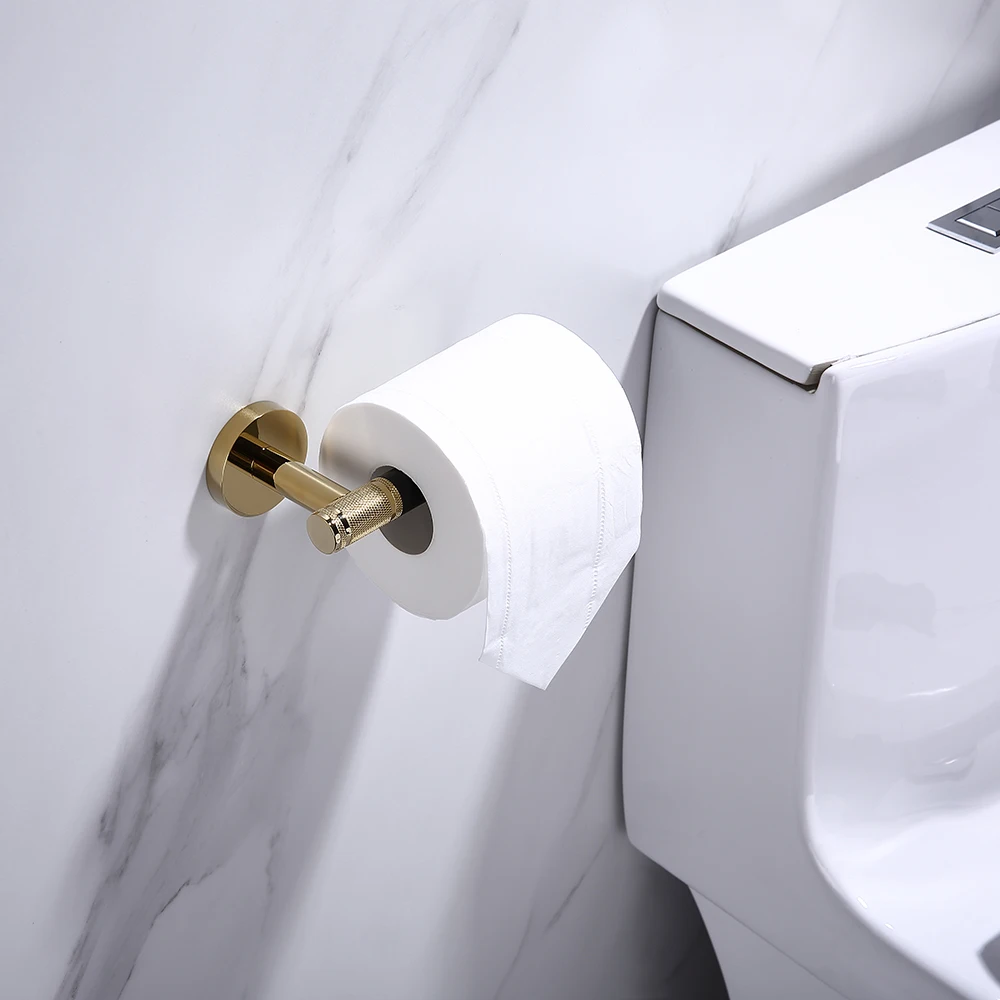 

Solid Brass All Metal Copper Toilet Paper Holder Bathroom Toilet Holder For Roll Paper Towel Square Bathroom Accessories E-8009
