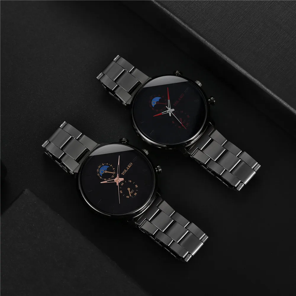 

Luxury Men's Ultra-Thin Black Watch Dial Alloy Steel Strap Luxury Famous Top Brand Men's Fashion Casual Dress Quartz Silver Watc